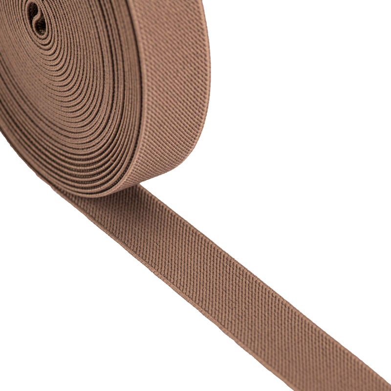 iCraft Strapcrafts 1-Inch by 5-Yard Khaki Colored Double-Side Twill Non-Roll Wowen Elastic 93030 - Image 1